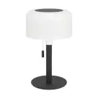 Eglo Tischlampe Montapalma Solar Stahl Schwarz 2W 190lm - 830 Warmweiß | IP54 - Dimmbar - USB-C